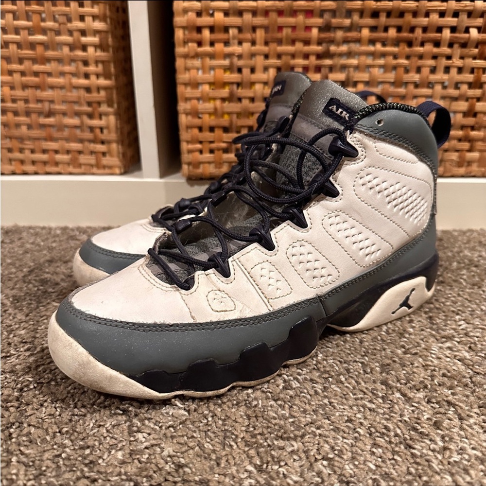 NIKE AIR JORDAN IX 9 RETRO WHITE FRENCH BLUE FLINT COOL GREY 6 537736-109